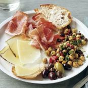 Tapas Plate with Marinated Chickpeas