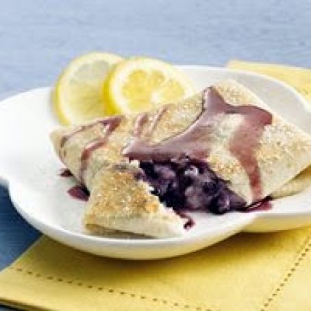Blueberry Burrito Blintzes