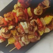 Bacon-Pineapple-Chicken Kabobs