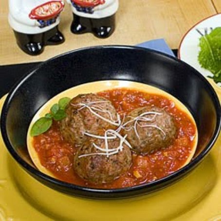 Oven Baked Meatballs with Quick Marinara Sauce