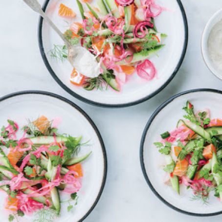 Smoked Salmon with Horseradish Cream