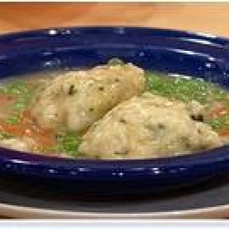 Peas and Carrots Soup with Dumplings