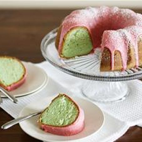 Pistachio-Cherry Bundt Cake