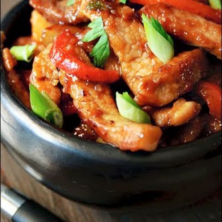 Marinated Pork Strips