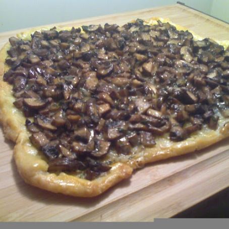 Mushroom Crostata with Taleggio