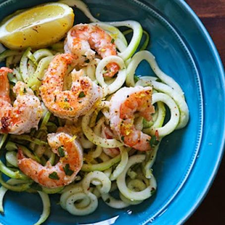 Shrimp Scampi Zoodles - Skinny Taste