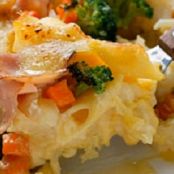 Creamy Pasta Primavera with Ham