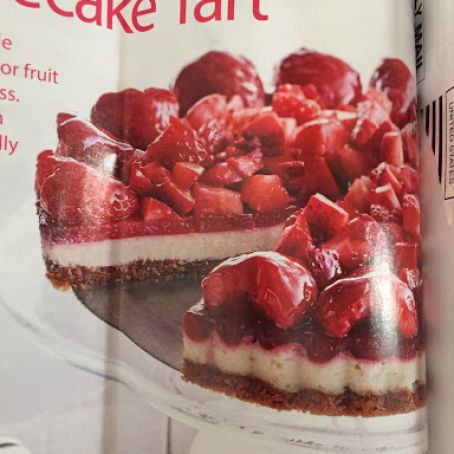 Strawberry Cheesecake Tart with Pecan-Graham Cracker Crust