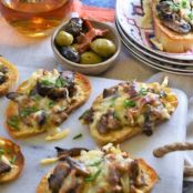 Mushroom Marsala & Gruyere Bruschetta