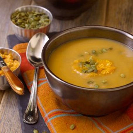 Butternut Squash Soup with Pumpkin Butter