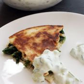 Greek Quesadillas with Tsatziki