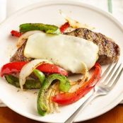 Grilled Philly New York Strip Steaks