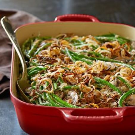 The Ultimate Green Bean Casserole with Crispy Fried Shallots