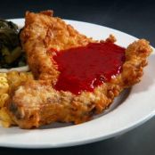 Deep Fried Pork Chops with Sweet and Spicy Red Pepper Jelly