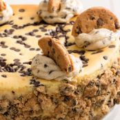 Chocolate Chip Cookie Dough Cheesecake