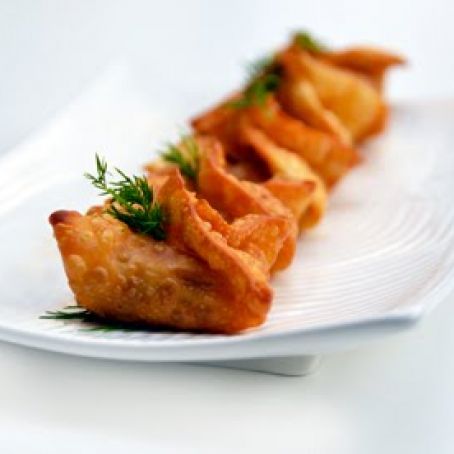 Fried Salmon Wontons