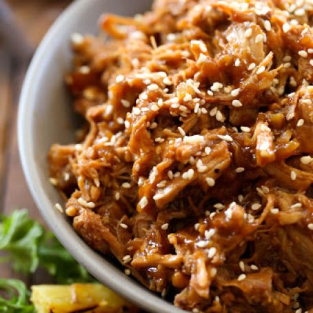 Slow Cooker Honey Sesame Pulled Pork