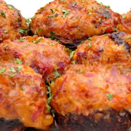 Smoked BBQ Mushroom Bombs