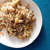 BARLEY RISOTTO w/ROASTED CAULIFLOWER