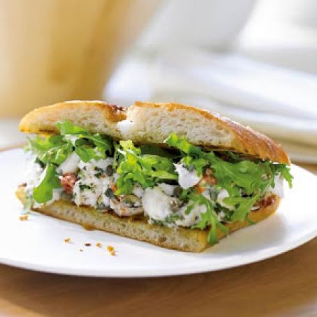 Mediterranean Halibut Sandwiches