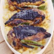 Spiced Chicken with Coconut-Caramel Sauce and Citrus Salad