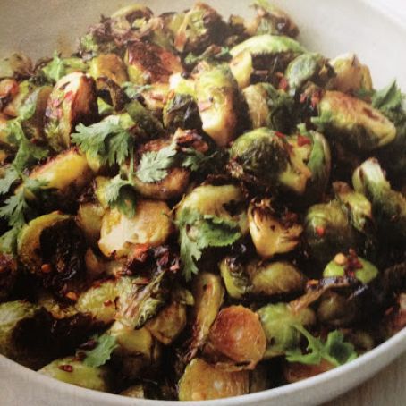 Roasted Garlic Brussels Sprouts