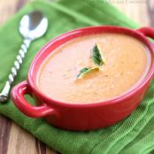 Slow Cooker Tomato Basil Parmesan Soup