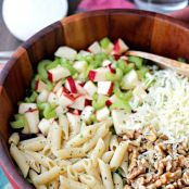 Apples and Celery Pasta Salad with Light Caesar Dressing