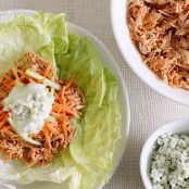 Crock Pot Buffalo Chicken Lettuce Wraps - Skinnytaste