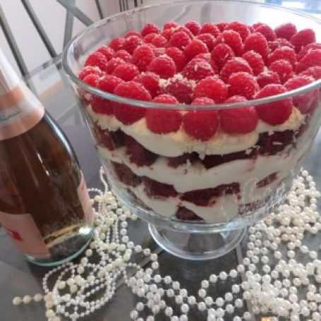 Raspberry Red Velvet Trifle