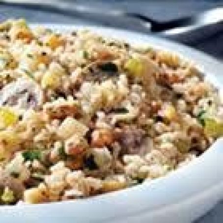 Quick Brown Rice and Mushroom Pilaf