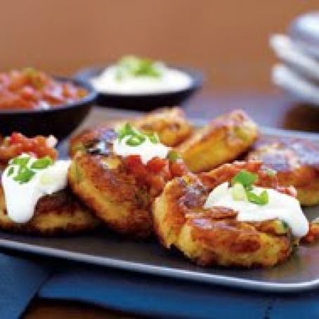 Potato Skin Cakes -Fully Loaded