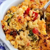 Spicy Roasted Vegetable Macaroni and Cheese