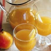 Pear and Sparkling Cider Cocktails