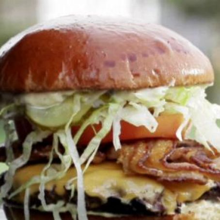 Straight-Up with a Pig Patty Burger