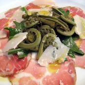 Capocollo with Dandelions and Fiddlehead Pickles