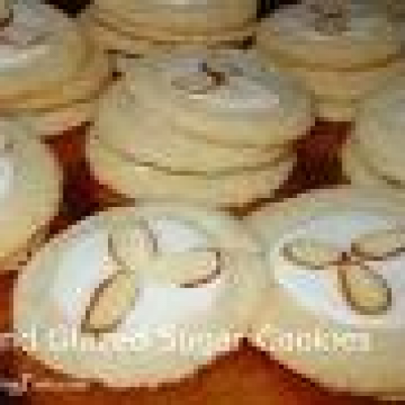 Almond Glazed Sugar Cookies