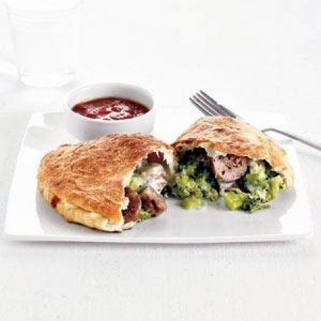 Sausage and Broccoli Calzones