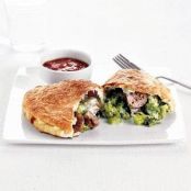 Sausage and Broccoli Calzones