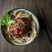 Asian-Inspired Meatballs and Spaghetti