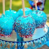 Red, White & Blue Candy Apples