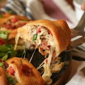 Ultimate Cheesy Chicken Club Crescent Roll Ring