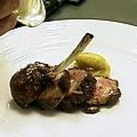 Rack of Lamb with Rosemary Roasted Potatoes and Shallot Vinaigrette