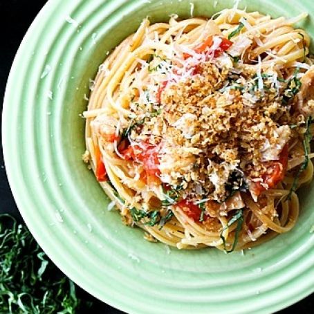 One Pot Lightened Up Chicken Parmesan Pasta