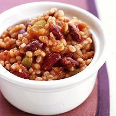 Slow Cooker Red Beans and Barley