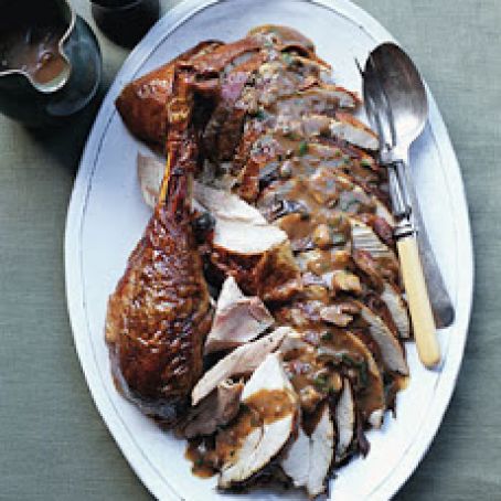 Porcini Mushroom Turkey with Mushroom Gravy