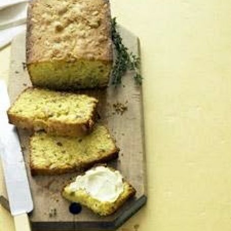 Polenta Quick Bread with Lemon and Thyme