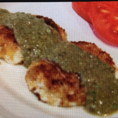 Fried Mozzarella Cheese with Anchovy Sauce