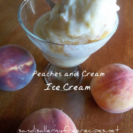 Peaches and “Cream” Ice Cream