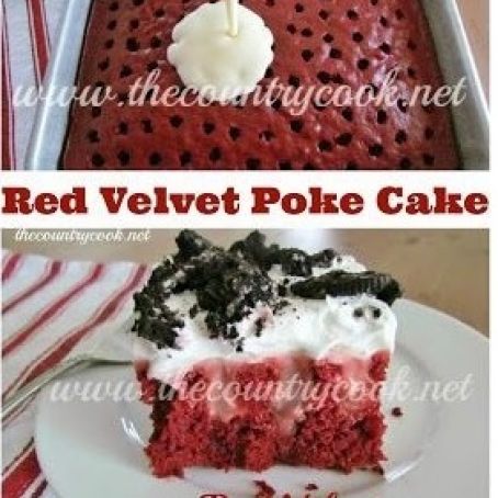 Red Velvet Poke Cake